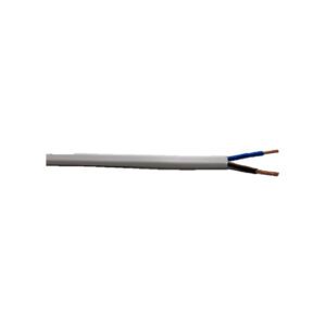 Kabel Ovaal Wit 2 x 0,75 - KABEL OVAAL WIT