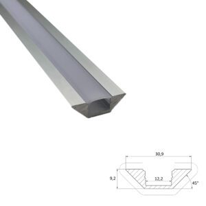 LED-strip Hoekprofiel 30,9×9,2mm - Aluminium - Profiel 16
