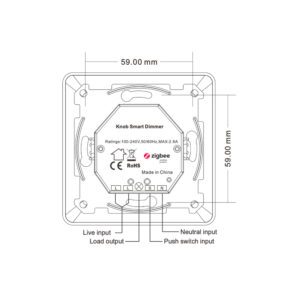 Inbouw Dimmer 500W AC Zigbee Inbouw Dimmer 500W AC Zigbee - Afbeelding 3