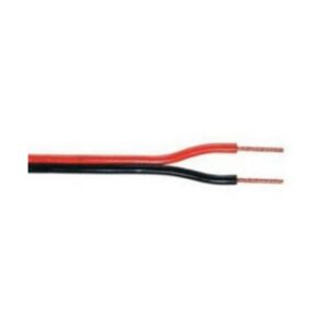 Aansluitkabel rood/zwart 2 x 0,50 - KABEL ROOD-ZWART