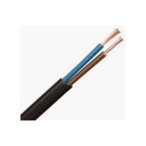 Kabel ovaal zwart 2 x 0,75 - KABEL OVAAL ZWART